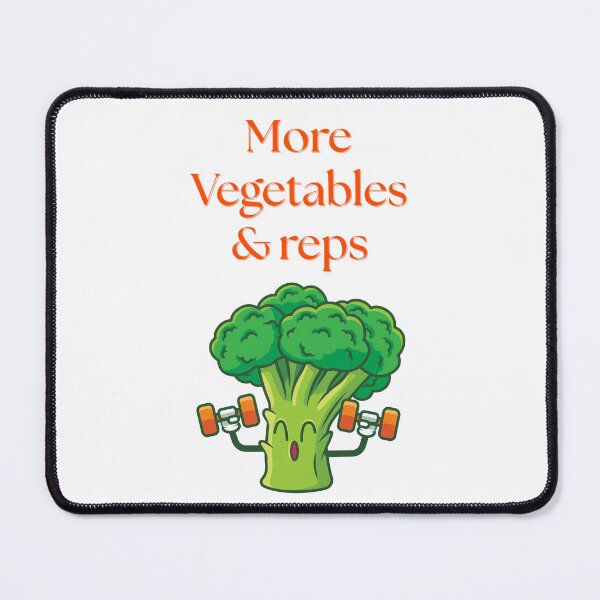 Item preview, More Vegetables and Reps – Funny Fitness Broccoli designed and sold by J0b4t.
