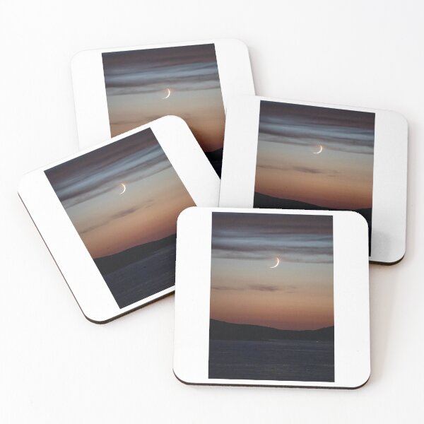 Item preview, Night Sky Moon Over Water Photographic Print designed and sold by Mother-Nature65.