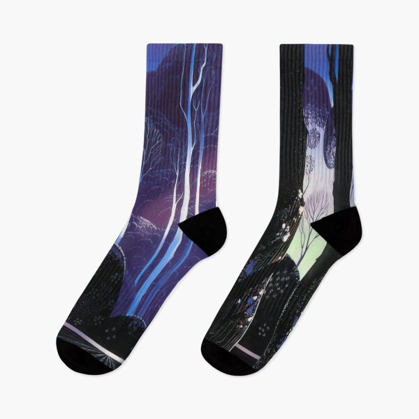 Item preview, Eyvind Earle - Purple Sunrise designed and sold by meldefiart.