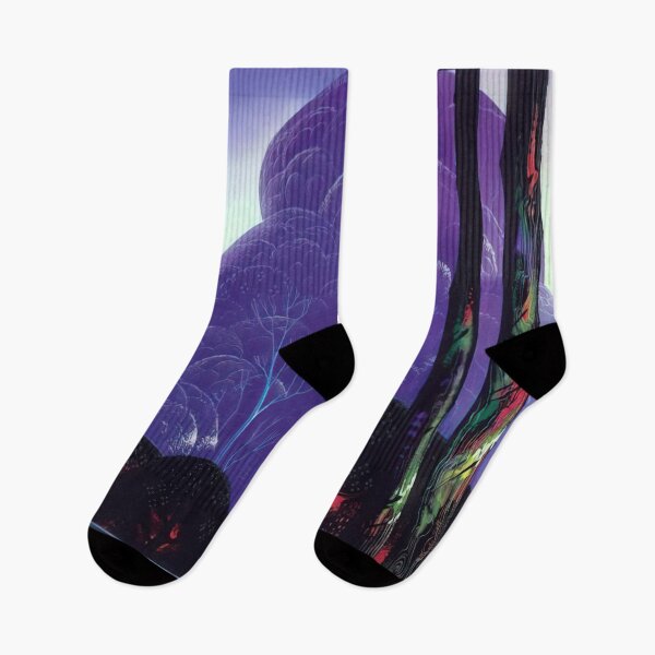 Item preview, Eyvind Earle - Purple Sunset designed and sold by meldefiart.