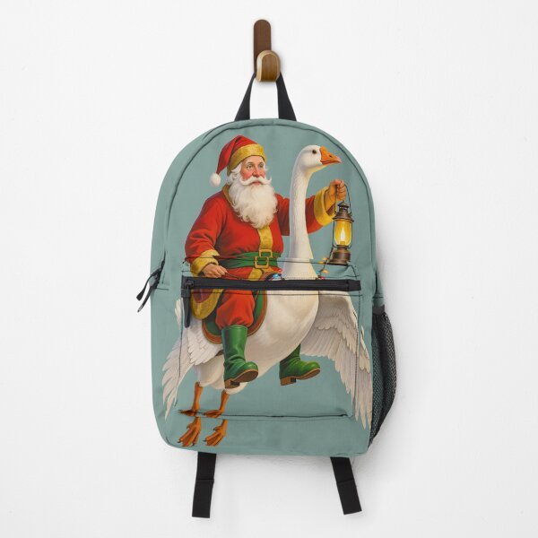 Item preview, Vintage Santa Claus riding a goose. designed and sold by Kamoufleur.