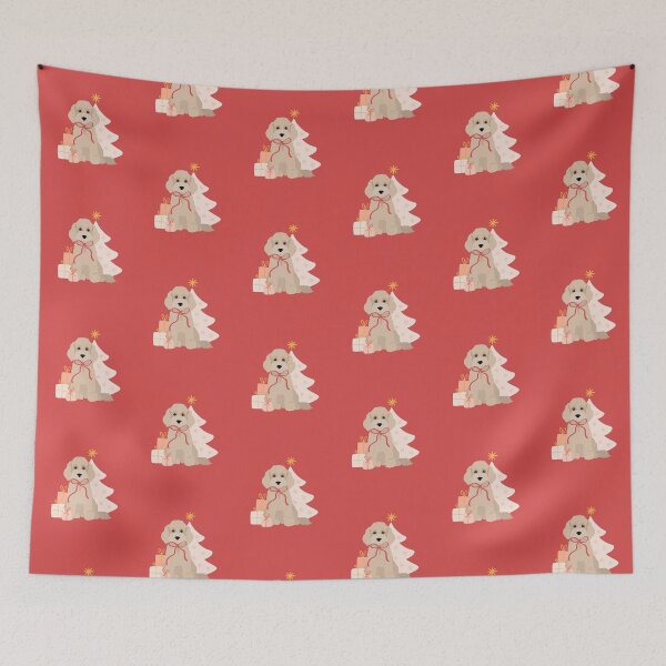 Item preview, Cockapoo Christmas designed and sold by AnulaArt.