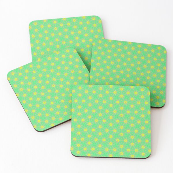 Item preview, Retro Green & Yellow Star Bloom designed and sold by joycrysstudio.