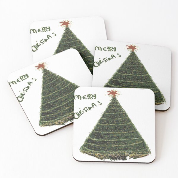 Item preview, Green and Gold Christmas tree in acyrilic maker designed and sold by designbywhacky.