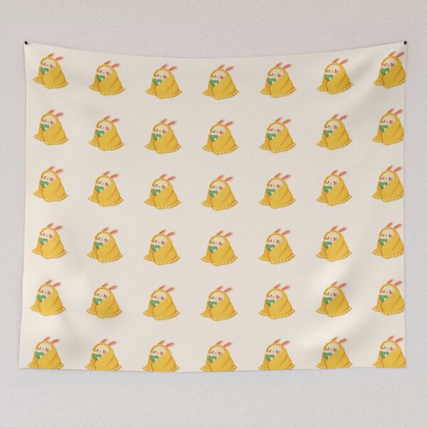Item preview, Cozy Bunny Wrapped in Blanket – Cute Kawaii Rabbit Illustration designed and sold by Toti Twinkle.