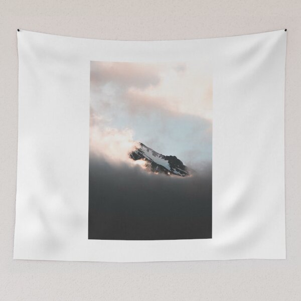 Item preview, Mountain Peak Through Dark Clouds Photographic Print designed and sold by Mother-Nature65.