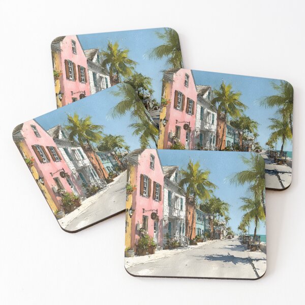 Item preview, Tropical Key West Street Leading to the Sea designed and sold by daila70.