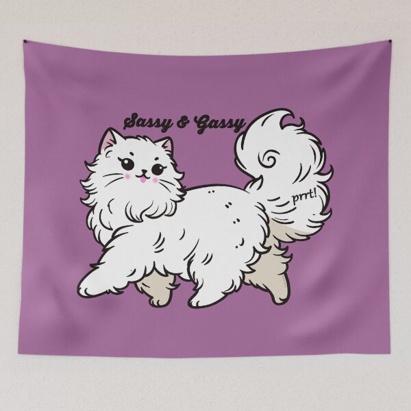 Item preview, Sassy and Gassy Cat designed and sold by KilkennyCat Art.