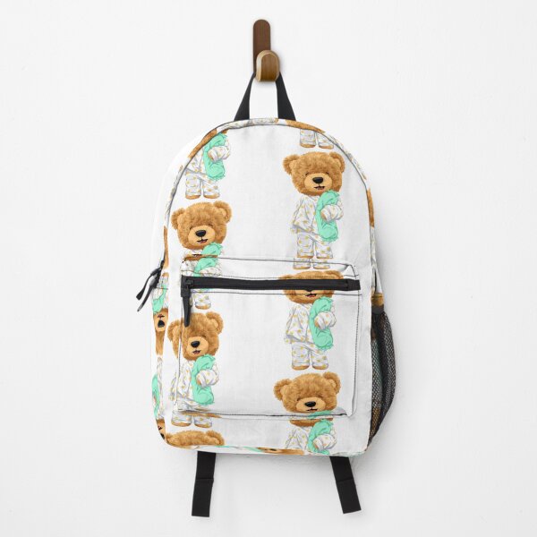 Item preview, Sleepy teddy bear wearing star pajamas illustration designed and sold by Bhonard 21.