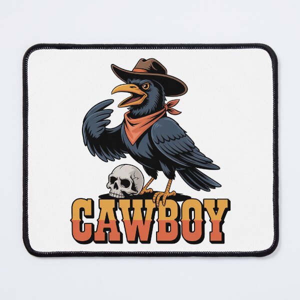 Item preview, CAWBOY – Raven Cowboy Skull designed and sold by graphic-genie.