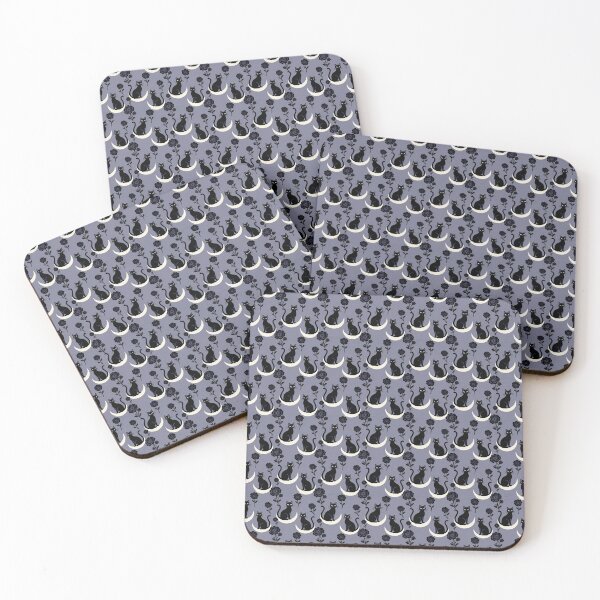 Item preview, Black Cat, Moon & Rose – Mystical Minimalist Design for Cozy Souls designed and sold by HappySproutArt.