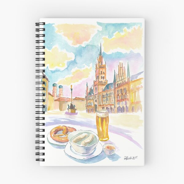 Item preview, Typical Breakfast at Marienplatz in Munich Morning Charm designed and sold by artshop77.
