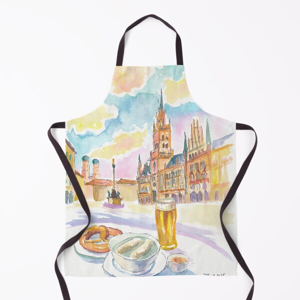 Item preview, Typical Breakfast at Marienplatz in Munich Morning Charm designed and sold by artshop77.