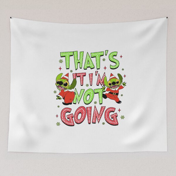 Item preview, That's It I'm Not Going Funny Christmas Quote | Grumpy Holiday Mood Design | Anti-Social Xmas Party Tee designed and sold by Krasnovaovaova.
