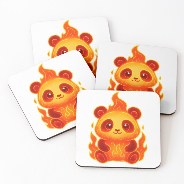 Item preview, Flame Bunny – Kawaii Fire Rabbit Glow Art designed and sold by GoldenDreamGallery.
