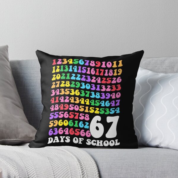 Item preview, Colorful Number Chart Celebrating Fun 67 School Days designed and sold by MotivaChic.