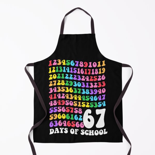 Item preview, Colorful Number Chart Celebrating Fun 67 School Days designed and sold by MotivaChic.
