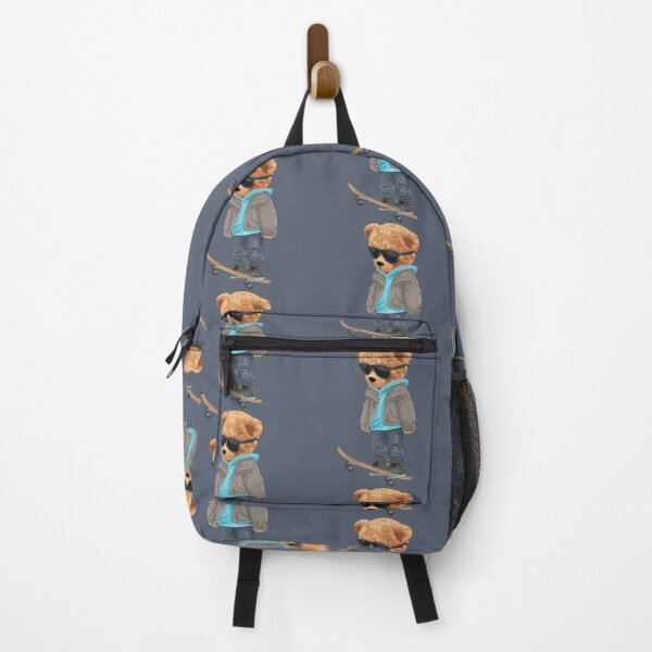 Item preview, Cool teddy bear standing on skateboard with jacket designed and sold by Bhonard 21.