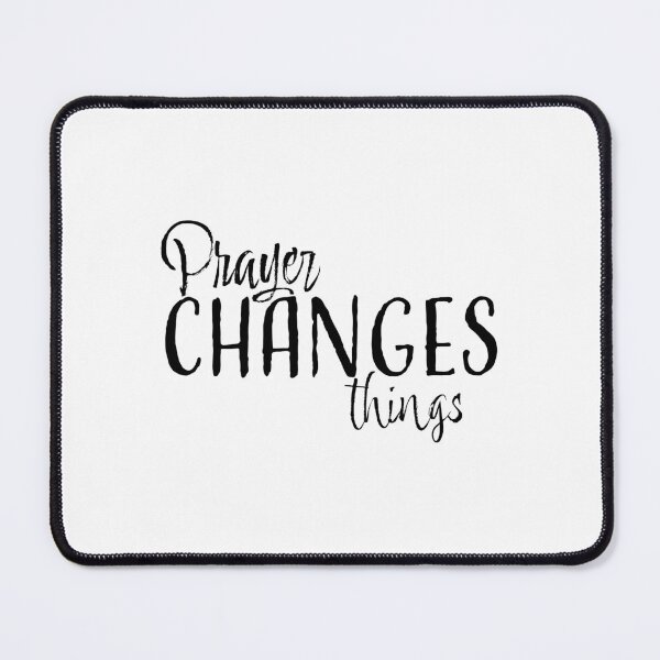 Item preview, Prayer Changes Things – Christian Faith Typography T-Shirt Design designed and sold by CrossCrafted.