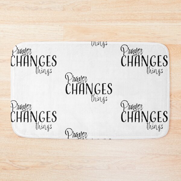 Item preview, Prayer Changes Things – Christian Faith Typography T-Shirt Design designed and sold by CrossCrafted.