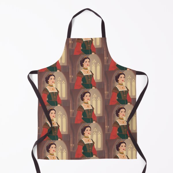 Item preview, Tudor Era Courtier woman in a beautiful period dress portrait art designed and sold by Vintage Designs +.