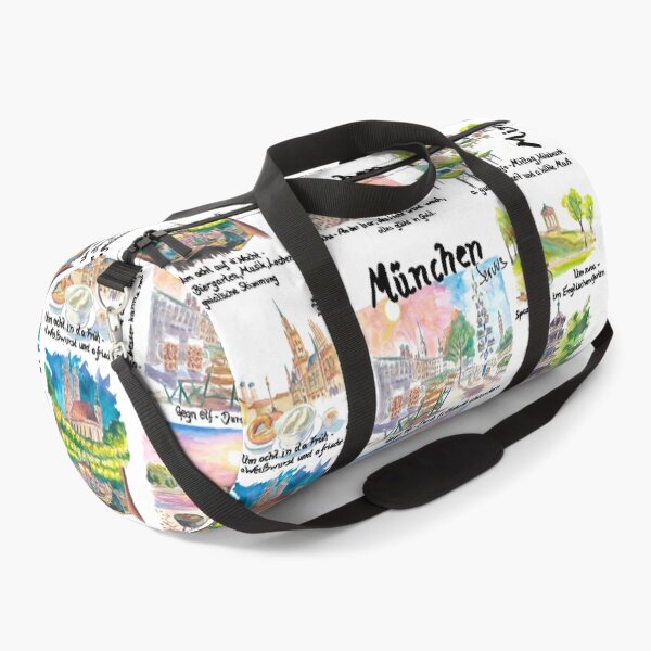 Item preview, Munich Bavaria Perfect Day Travel Sketches and Memories Art - German Version designed and sold by artshop77.