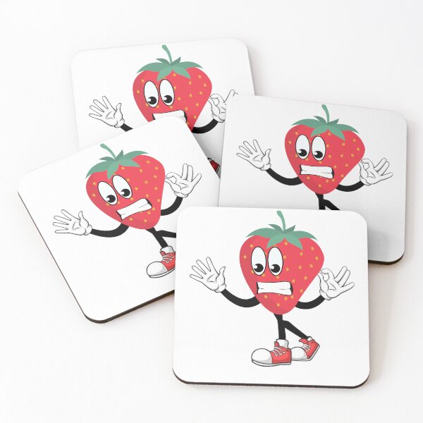 Item preview, Strawberry Mascot in Sneakers designed and sold by Krfto.
