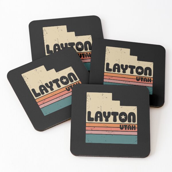 Item preview, Retro Layton Utah State Outline Vintage Stripes designed and sold by Lora Art.