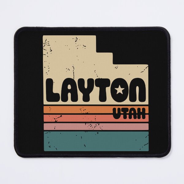 Item preview, Retro Layton Utah State Outline Vintage Stripes designed and sold by Lora Art.