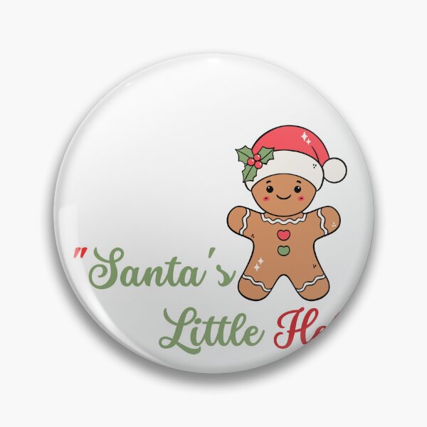 Item preview, Cute Gingerbread Man with Santa Hat - Santa's Little Helper designed and sold by AivoraWear.