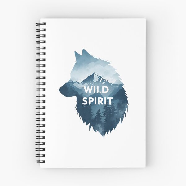 Item preview, Wild Spirit Wolf • Watercolor Mountain Silhouette designed and sold by Erik Visnievskij.