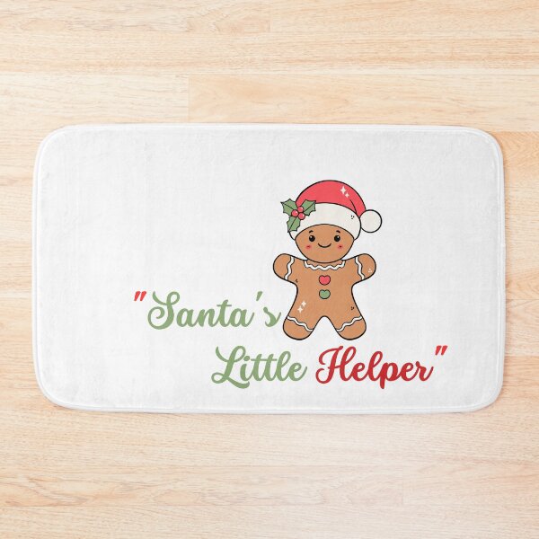 Item preview, Cute Gingerbread Man with Santa Hat - Santa's Little Helper designed and sold by AivoraWear.