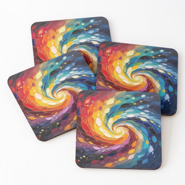 Item preview, Spiral Leaves in Motion – van Gogh Style meets Cosmic Flow for Dreamers & Color Poets designed and sold by FotoworldEdel.