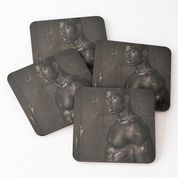 Item preview, Artistic Black Male Bodybuilder Photo designed and sold by Atlas Kai.