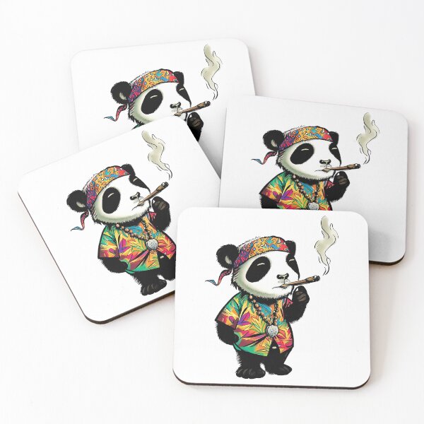 Item preview, 70'S Hippie Panda Smoking designed and sold by rolando-hines.