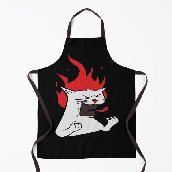 Item preview, Angry white cat designed and sold by TheGoodTheVibe.