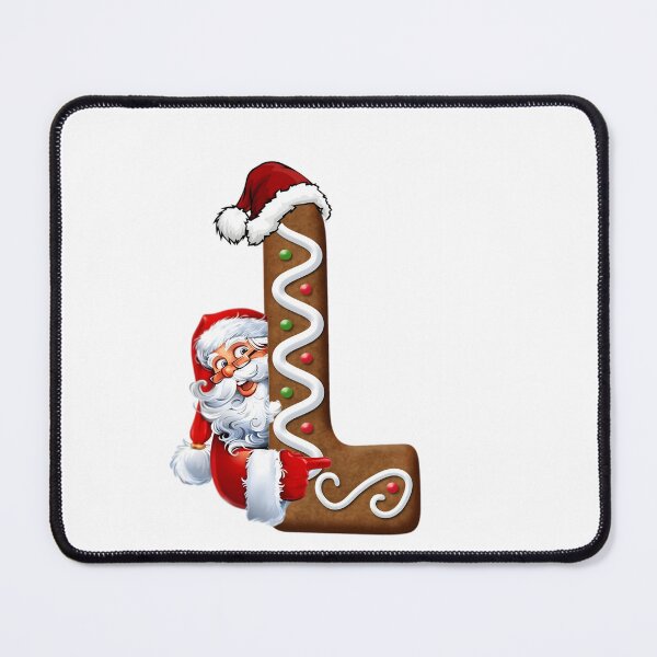 Item preview, Gingerbread Letter L Christmas Design | Cute Santa Alphabet Cookie Art designed and sold by Pandastore14.