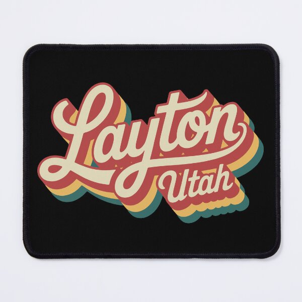 Item preview, Layton Utah Retro Script City Pride Design designed and sold by Lora Art.