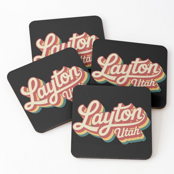 Item preview, Layton Utah Retro Script City Pride Design designed and sold by Lora Art.