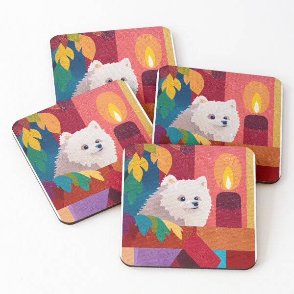 Item preview, Pomeranian Christmas Card designed and sold by NomadCanvas.