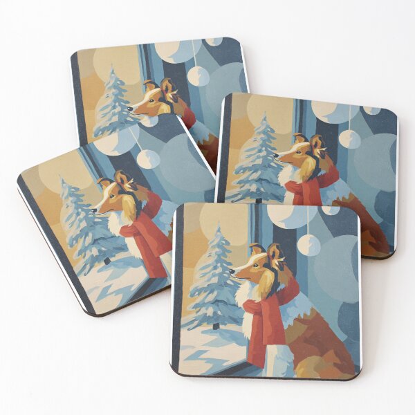 Item preview, Rough Collie Christmas Card designed and sold by NomadCanvas.