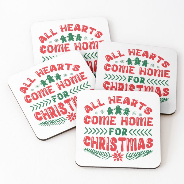 Item preview, All Hearts Come Home For Christmas - Cozy Family Quote designed and sold by FuzionRaptor.
