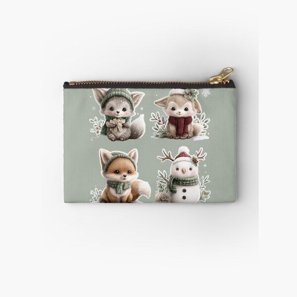 Item preview, Woodland Christmas Animals Set 6 designed and sold by PaintbrushPlace.