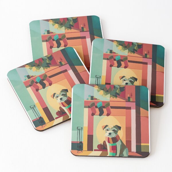 Item preview, Border Terrier Christmas Card designed and sold by NomadCanvas.