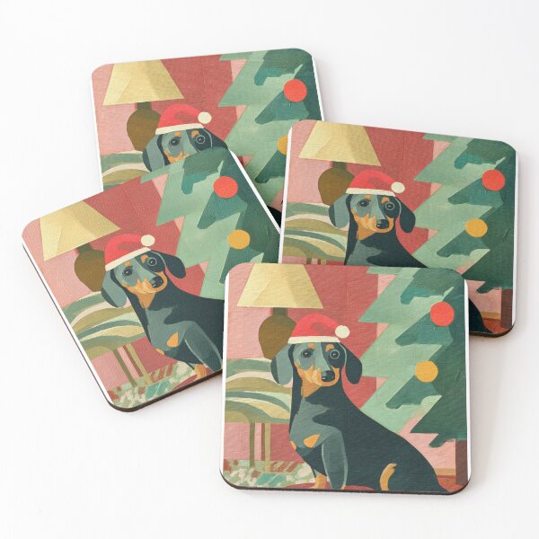 Item preview, Dachshund Christmas Card designed and sold by NomadCanvas.