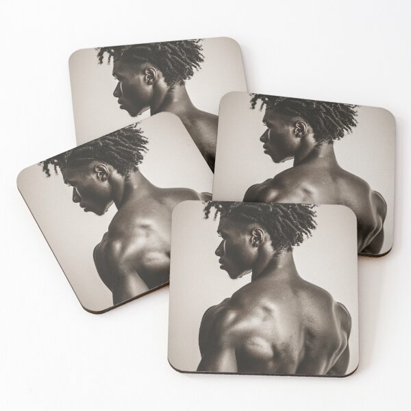 Item preview, Muscular Black Man in Sepia Tone designed and sold by Atlas Kai.