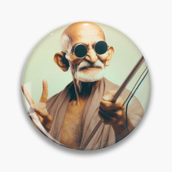 Item preview, Glitch-in-a-Dhoti: When Your Peaceful Vibe Check Crashes the Mainframe designed and sold by Print Fiction.
