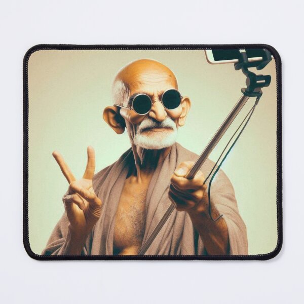 Item preview, Glitch-in-a-Dhoti: When Your Peaceful Vibe Check Crashes the Mainframe designed and sold by Print Fiction.