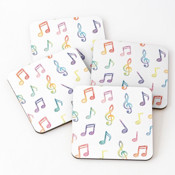 Item preview, Rainbow Crayon Music Notes designed and sold by Hen-C-Art.