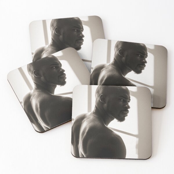 Item preview, Side Profile of Black Muscular Man designed and sold by Atlas Kai.